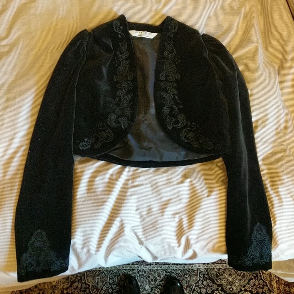 Velvet Victorian embroidered jacket